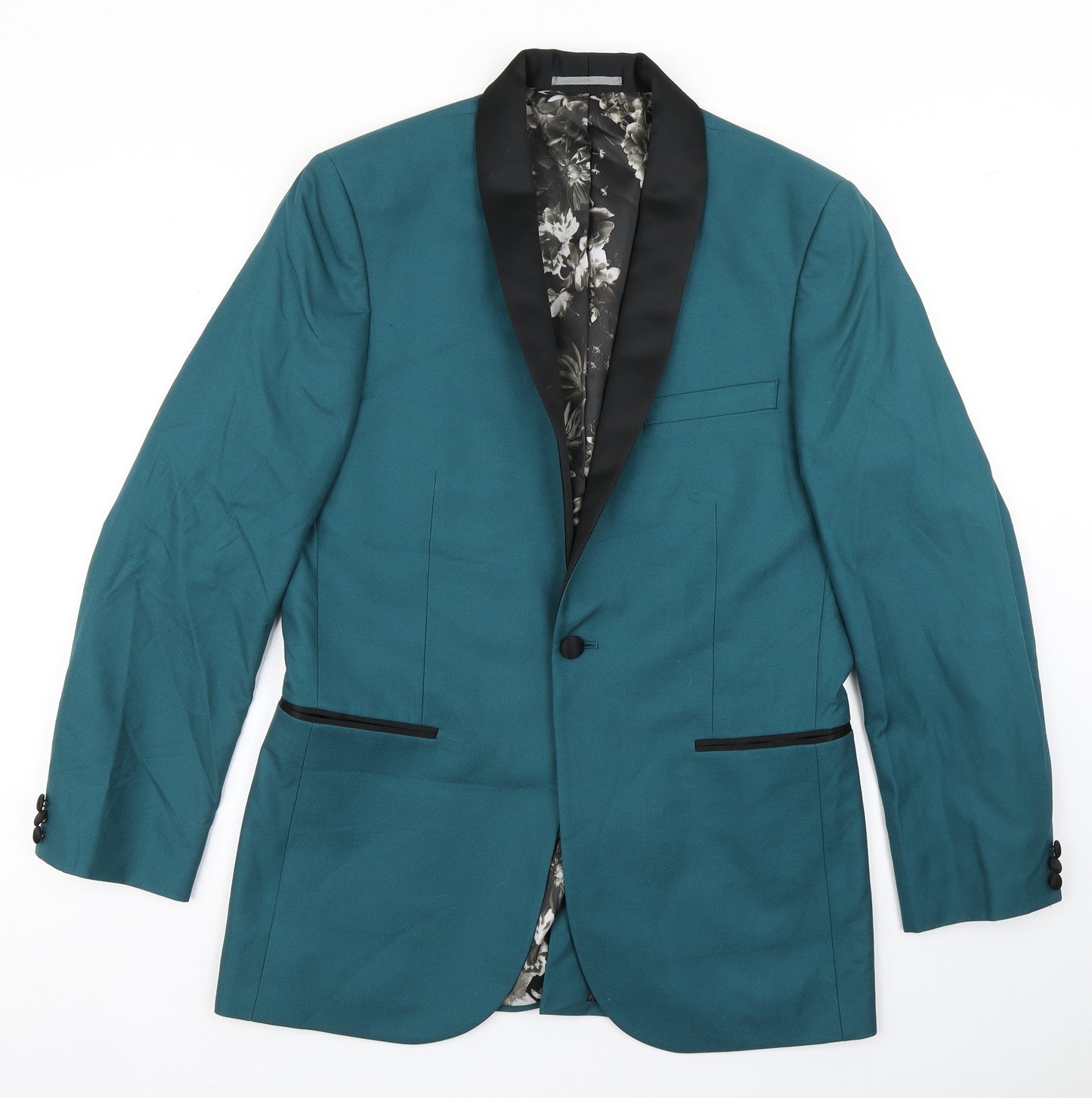 NEXT Mens Blue  Polyester Jacket Blazer Size 40