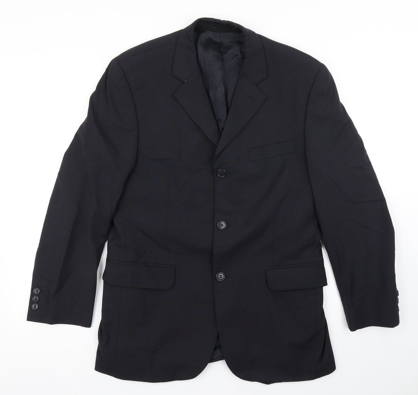 Burton Mens Blue  Polyester Jacket Blazer Size 38