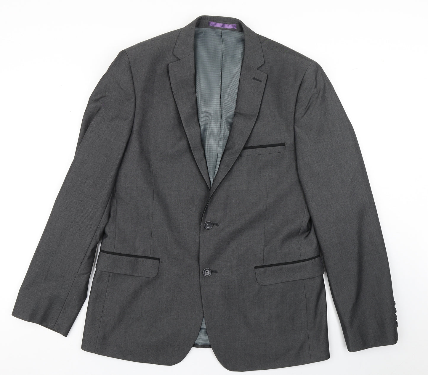 Burton Mens Grey  Polyester Jacket Blazer Size 42