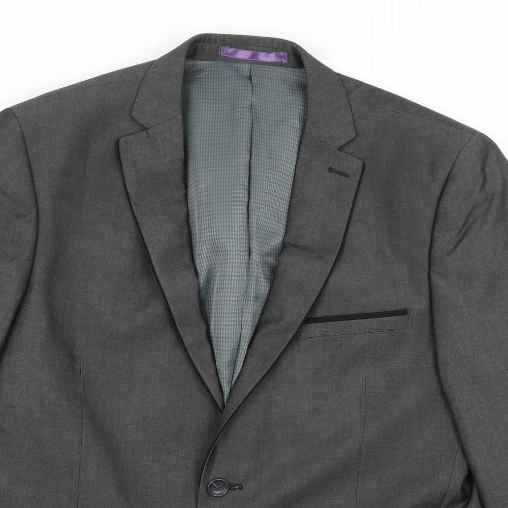 Burton Mens Grey  Polyester Jacket Blazer Size 42