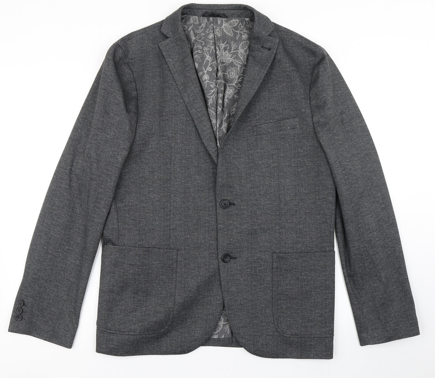 NEXT Mens Grey  Polyester Jacket Blazer Size 42