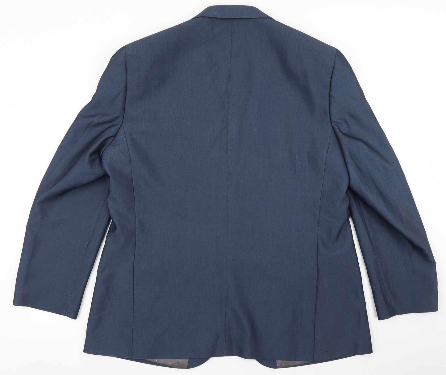 Greenwoods Mens Blue  Polyester Jacket Blazer Size 46   - Tailored Fit
