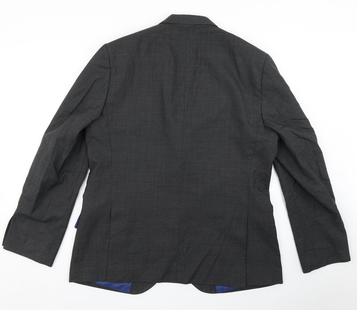 M&S Mens Black  Wool Jacket Blazer Size 44   - Tailored Fit