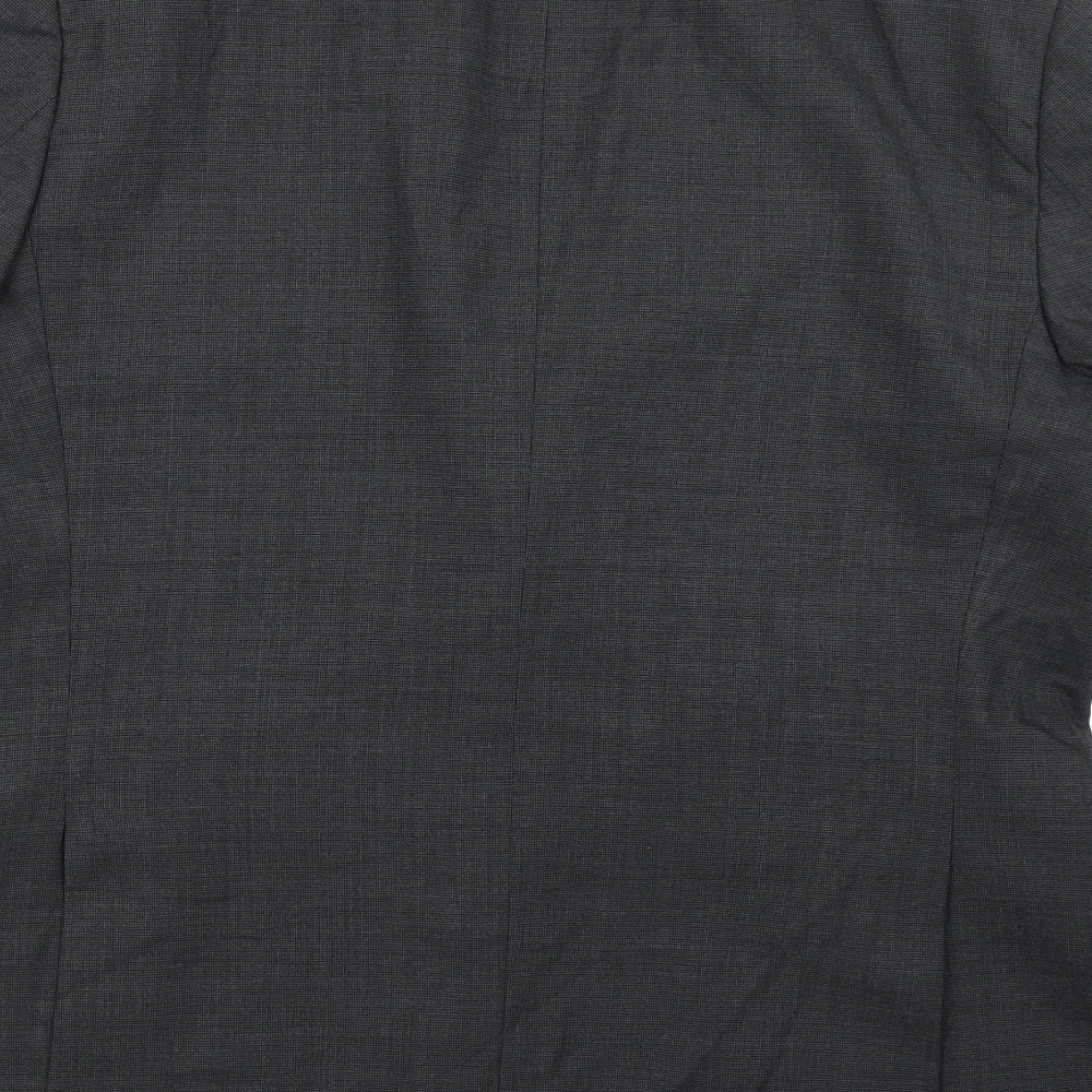 M&S Mens Black  Wool Jacket Blazer Size 44   - Tailored Fit
