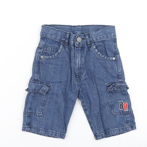Katuco Boys Blue  Cotton Cargo Shorts Size 5 Years  Regular