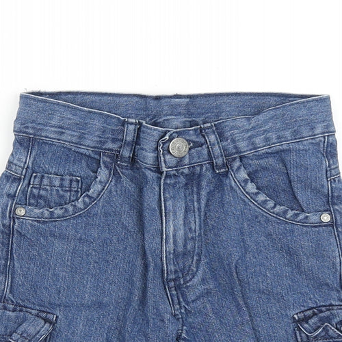 Katuco Boys Blue  Cotton Cargo Shorts Size 5 Years  Regular