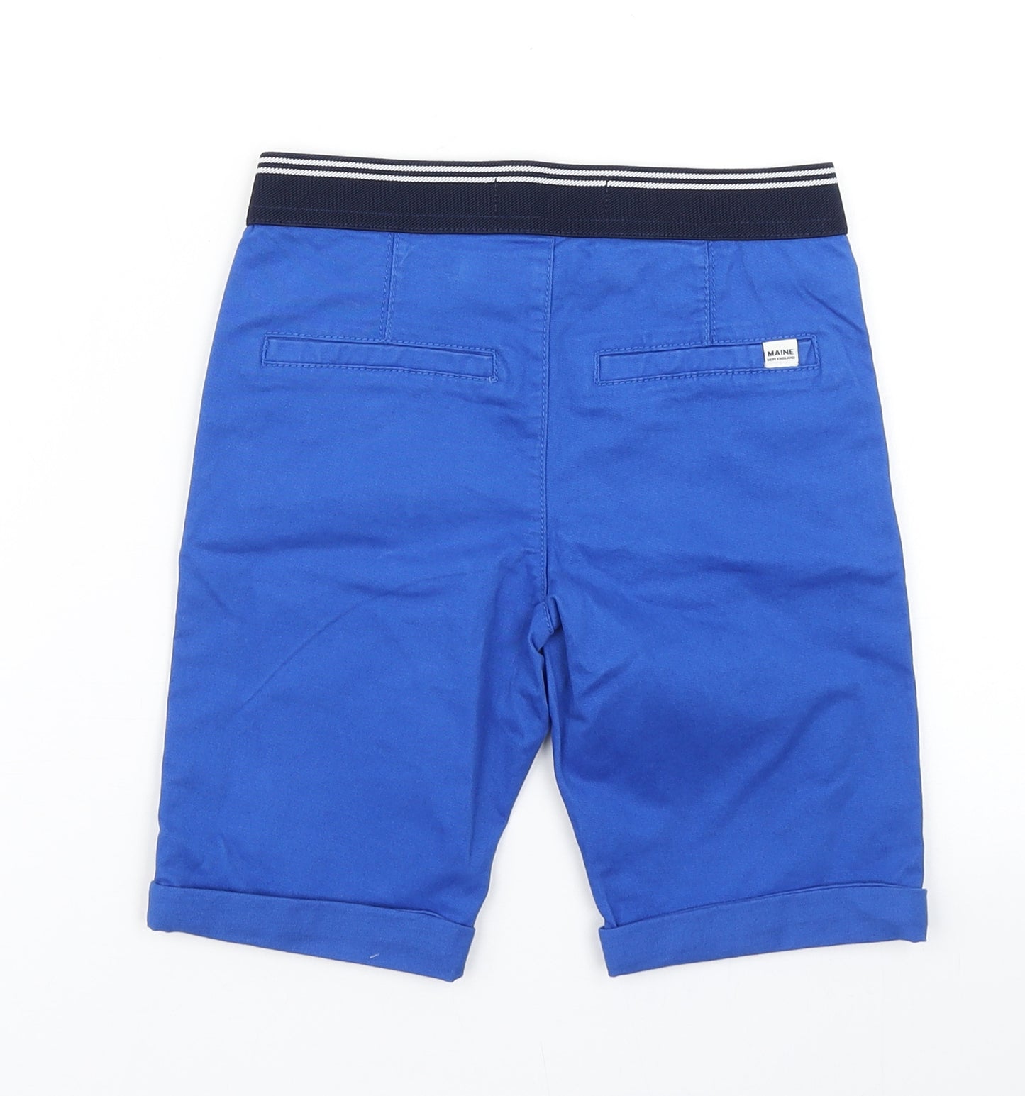 Maine Boys Blue  Cotton Chino Shorts Size 5-6 Years  Regular