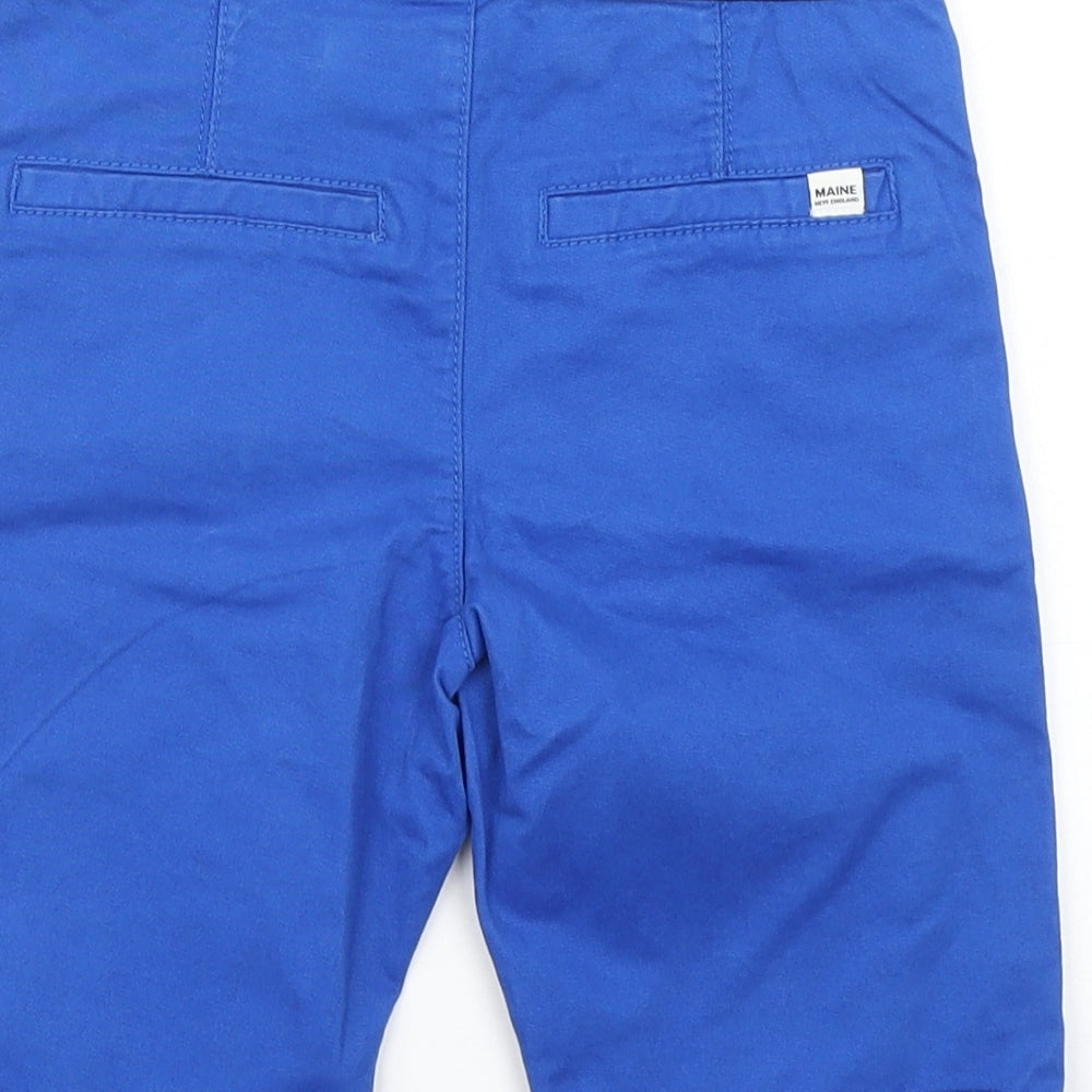 Maine Boys Blue  Cotton Chino Shorts Size 5-6 Years  Regular
