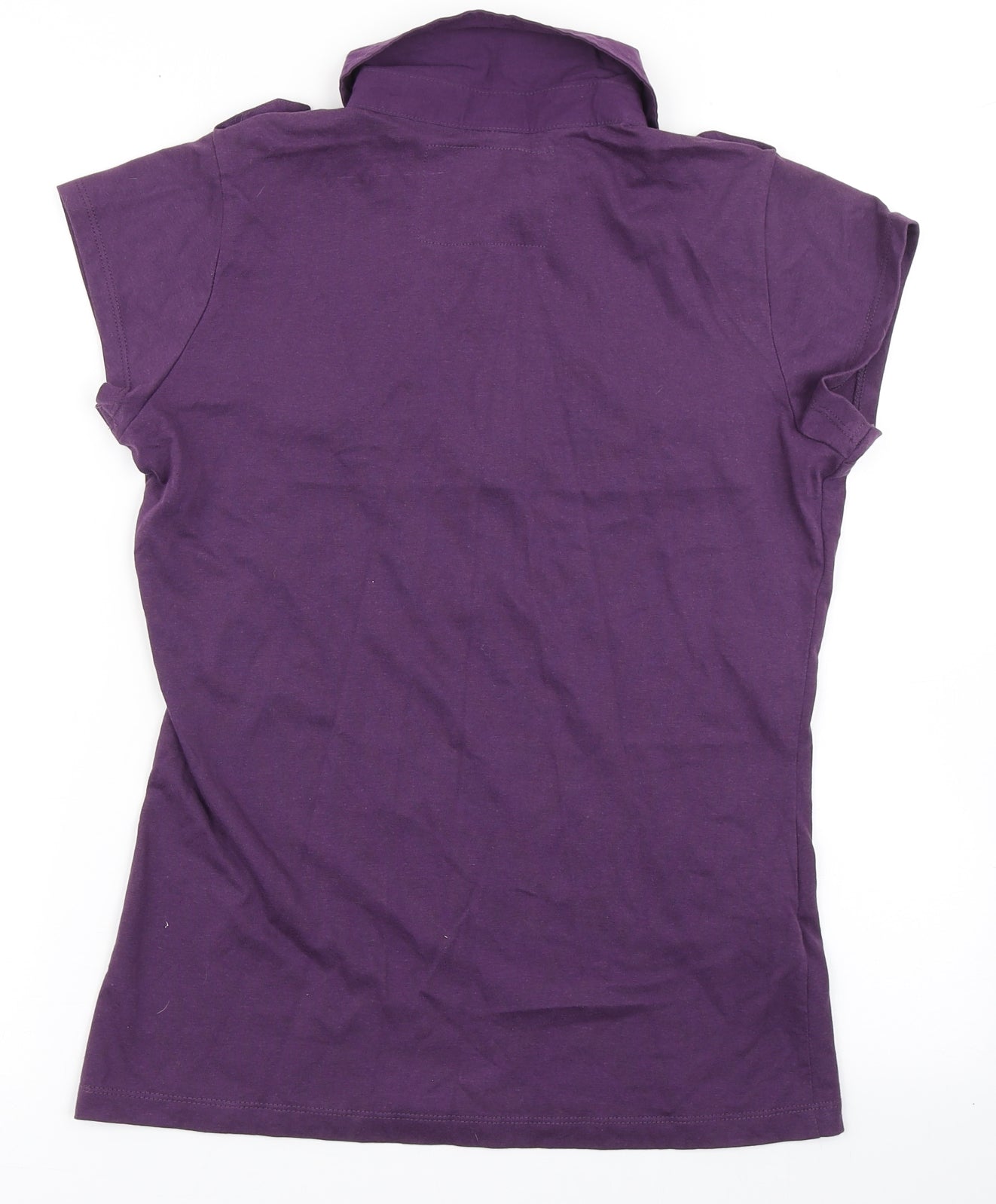 Urban Soul Princess Womens Purple  Cotton Basic Polo Size 12 Collared - Chest Pocket