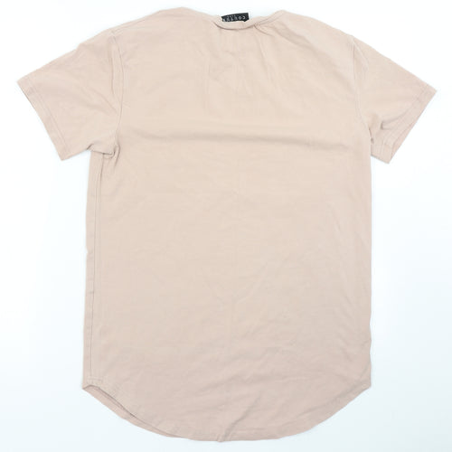 The Couture Club Mens Pink  Cotton  T-Shirt Size XS Crew Neck