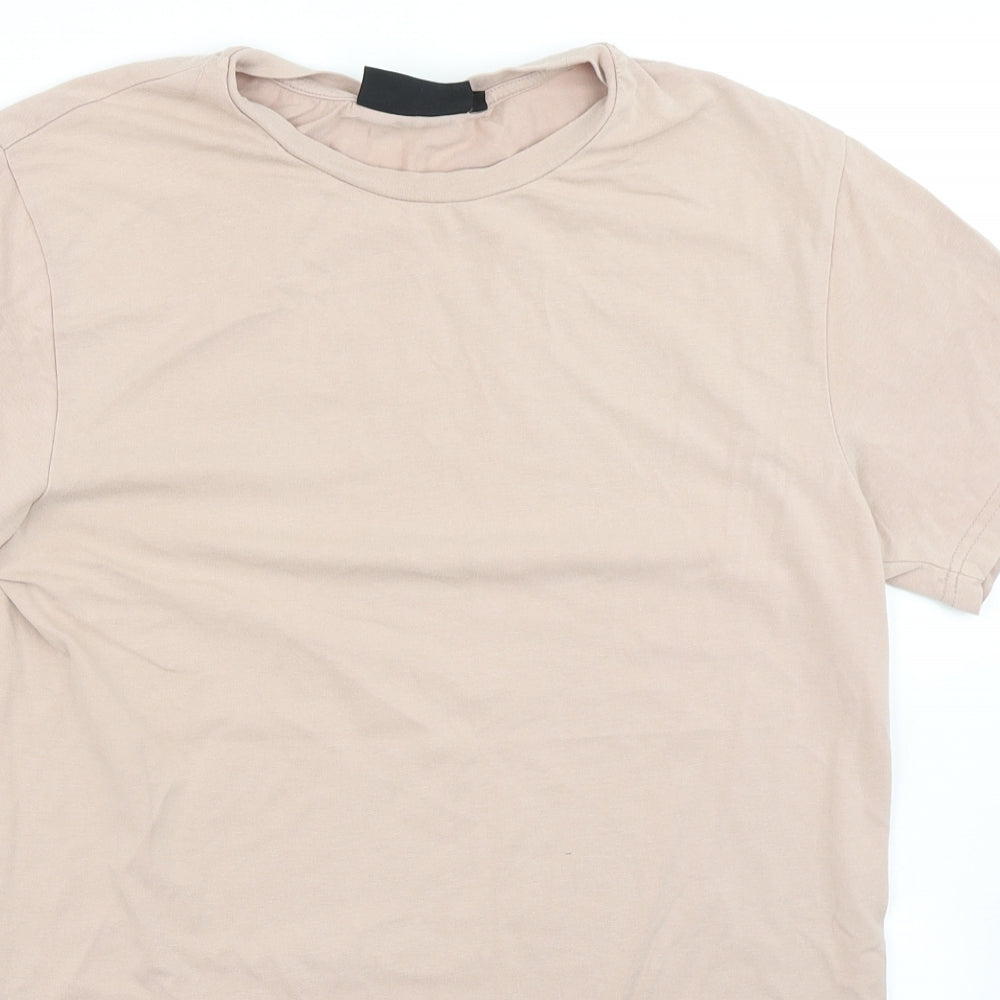 The Couture Club Mens Pink  Cotton  T-Shirt Size XS Crew Neck