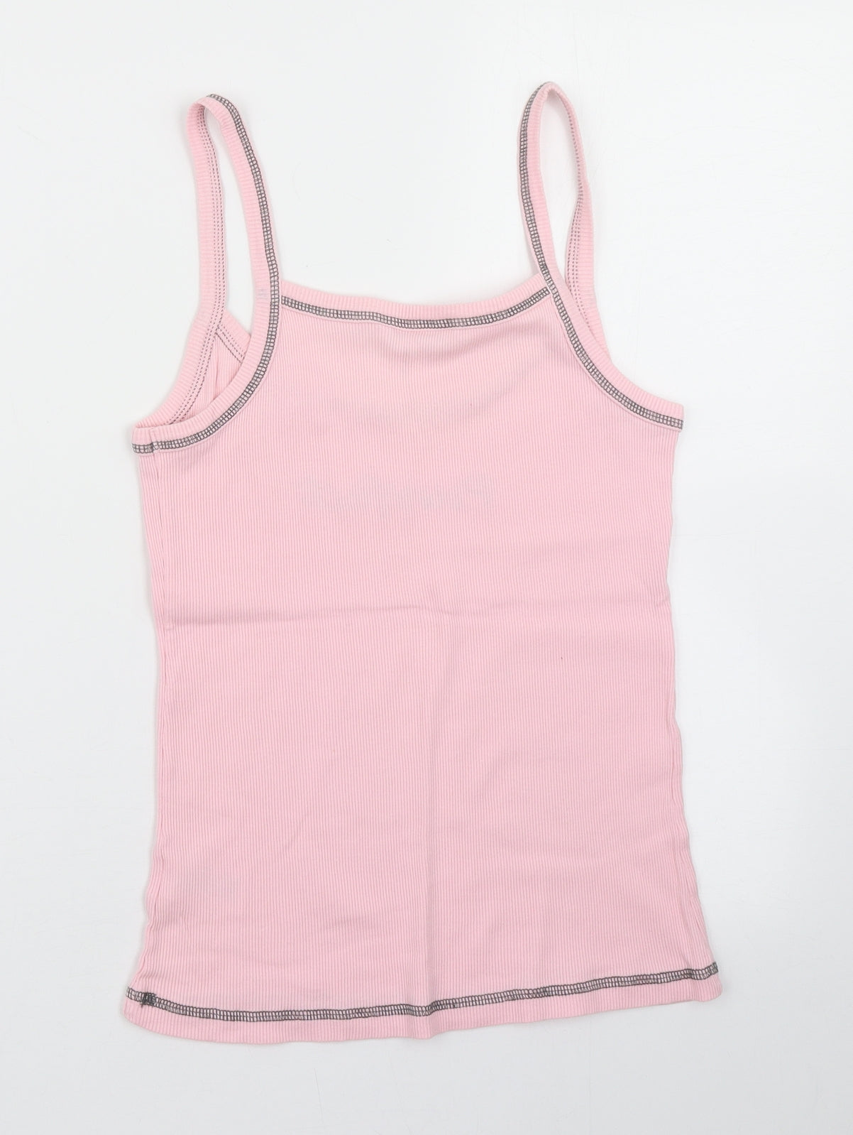 Dorothy Perkins Womens Pink  Cotton Basic Tank Size M Round Neck - purrfect