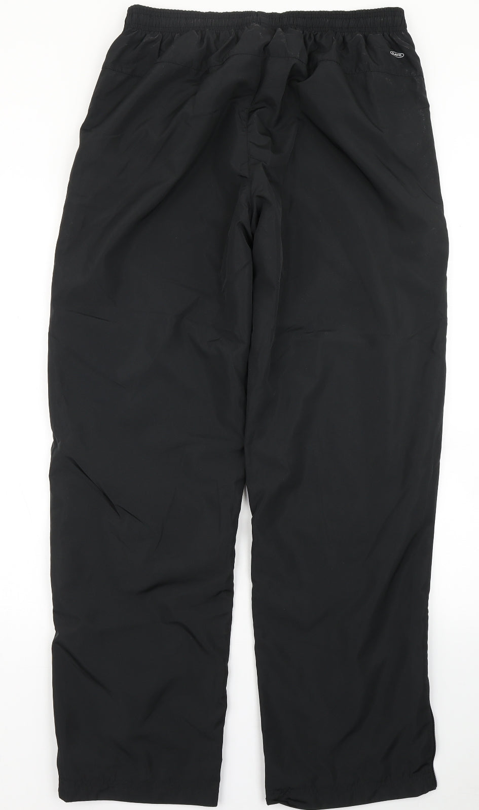 Reebok Mens Black  Polyester Jogger Trousers Size M L31 in Regular Drawstring