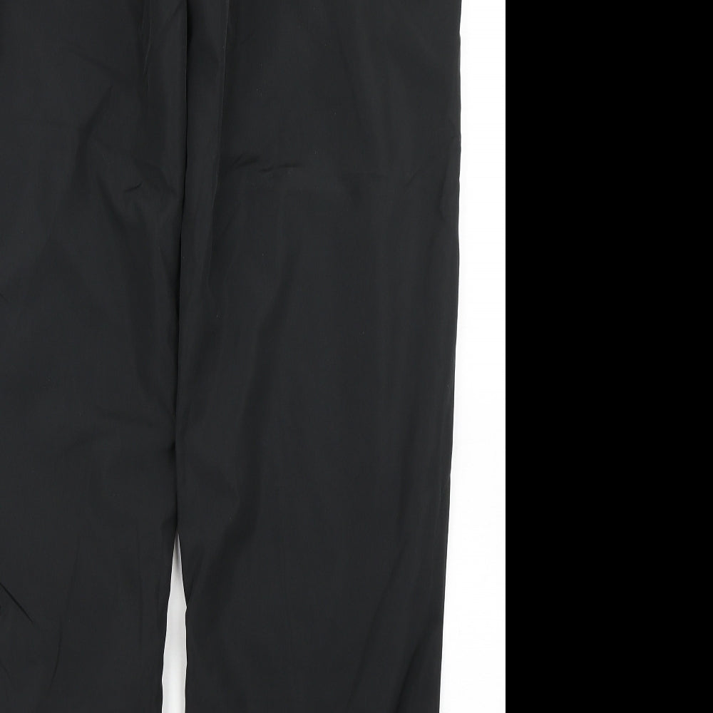 Reebok Mens Black  Polyester Jogger Trousers Size M L31 in Regular Drawstring