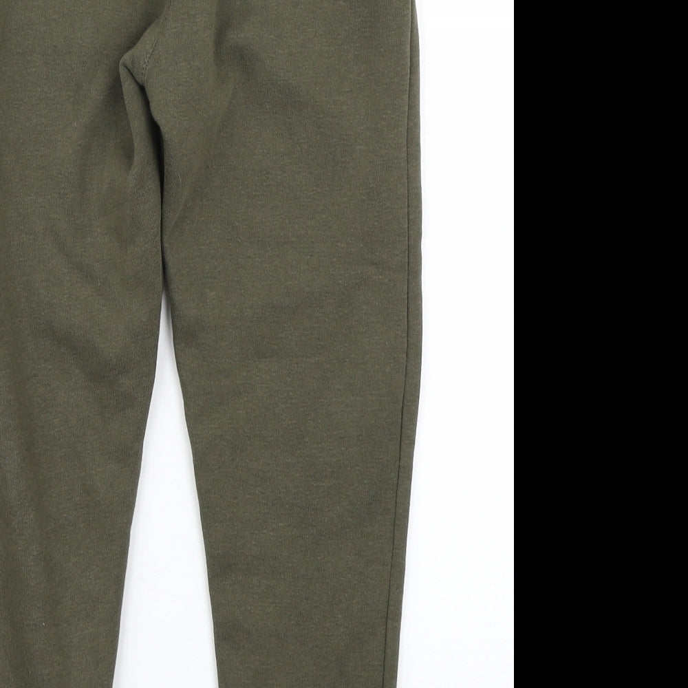 George Boys Green  Cotton Jogger Trousers Size 7-8 Years  Regular Drawstring