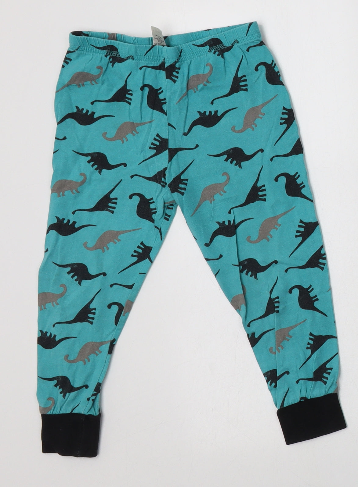 George Boys Blue Geometric Cotton  Pyjama Set Size 3-4 Years  Pullover - Dinosaurs