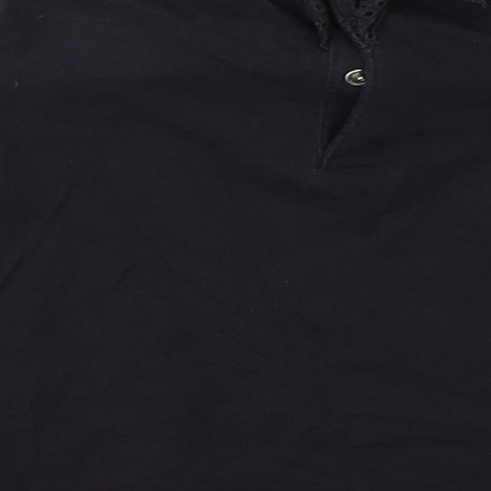 F&F Girls Black  Cotton Basic Casual Size 9-12 Months Collared Buckle