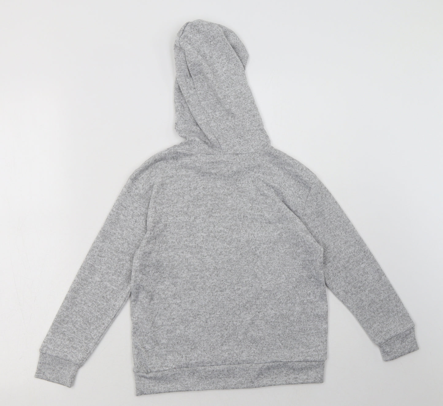 Very Girls Grey Animal Print Polyester Pullover Hoodie Size 8 Years  Pullover - LA