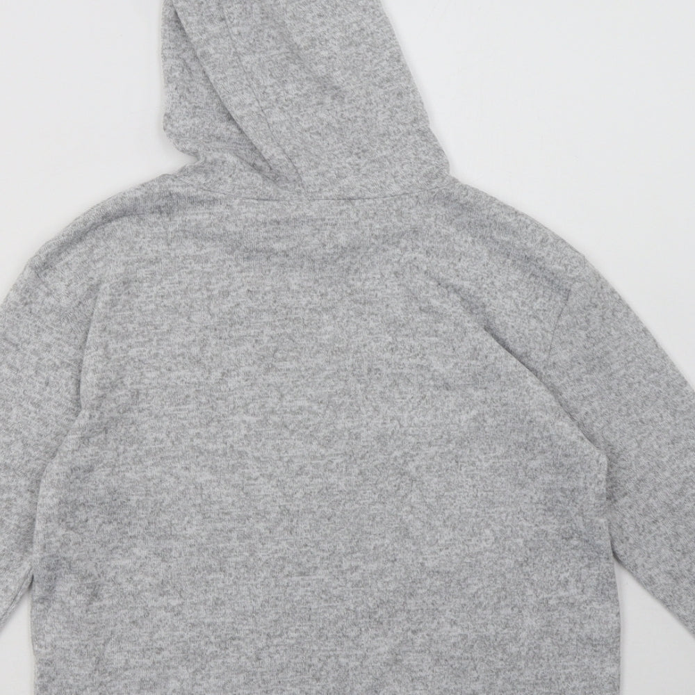 Very Girls Grey Animal Print Polyester Pullover Hoodie Size 8 Years  Pullover - LA