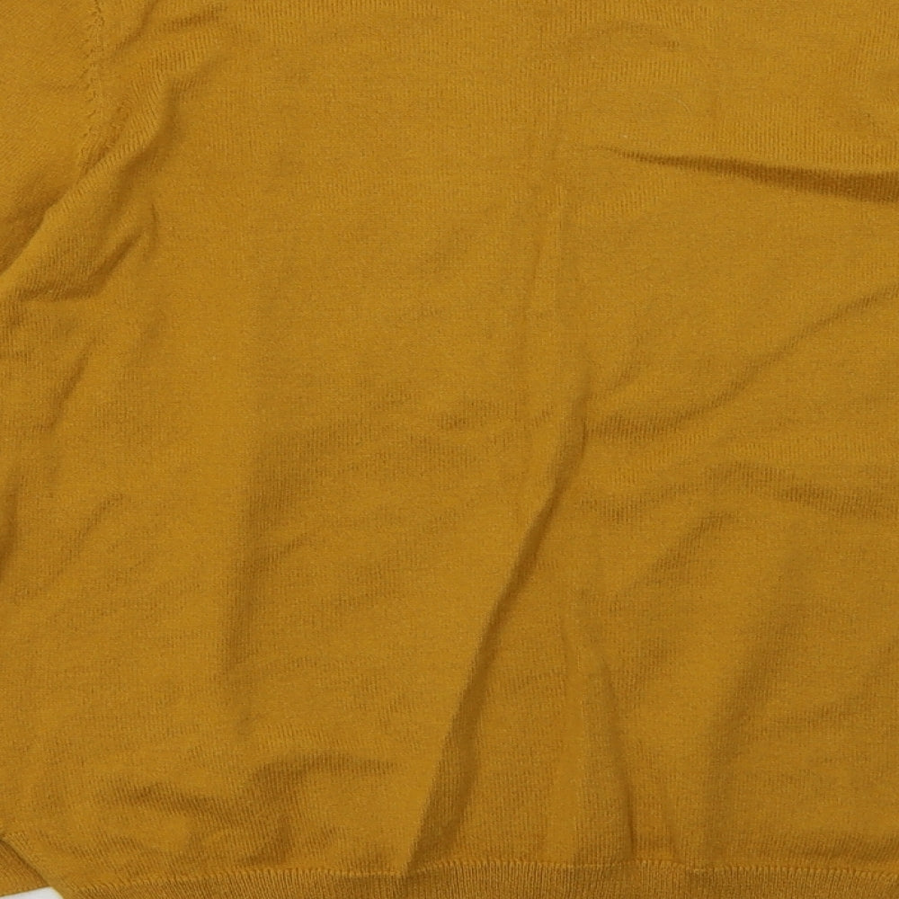 H&M Girls Yellow Animal Print Cotton Pullover Sweatshirt Size 8-9 Years  Pullover - happy nature rabbit