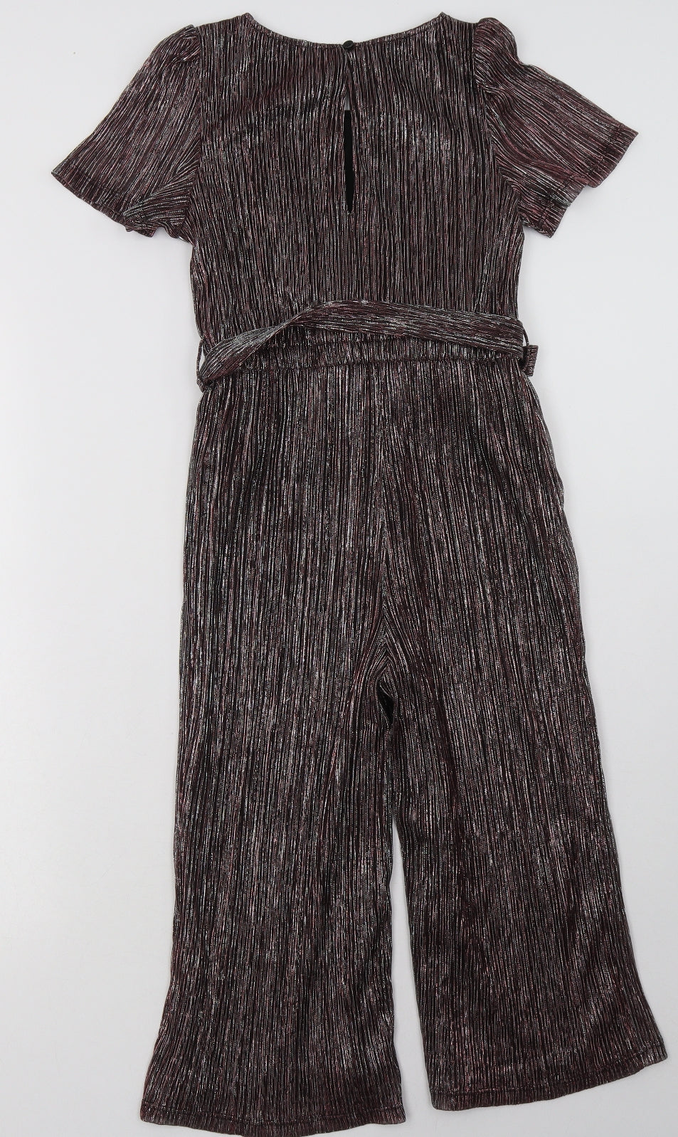 F&F Girls Pink  Polyester Jumpsuit One-Piece Size 8-9 Years  Button