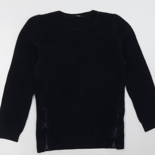 George Girls Blue  Cotton Pullover Sweatshirt Size 11-12 Years  Pullover - side zips
