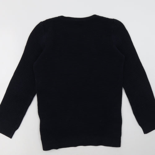 George Girls Blue  Cotton Pullover Sweatshirt Size 11-12 Years  Pullover - side zips