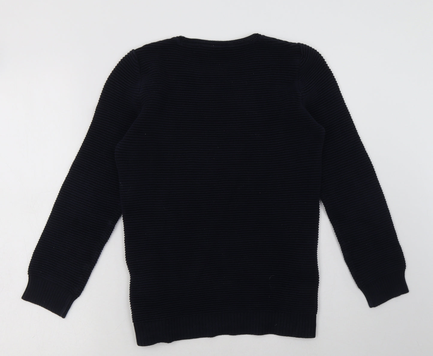 George Girls Blue  Cotton Pullover Sweatshirt Size 11-12 Years  Pullover - side zips