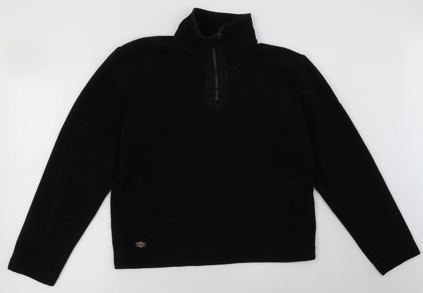 Regatta Womens Black  Polyester Pullover Sweatshirt Size S  Zip