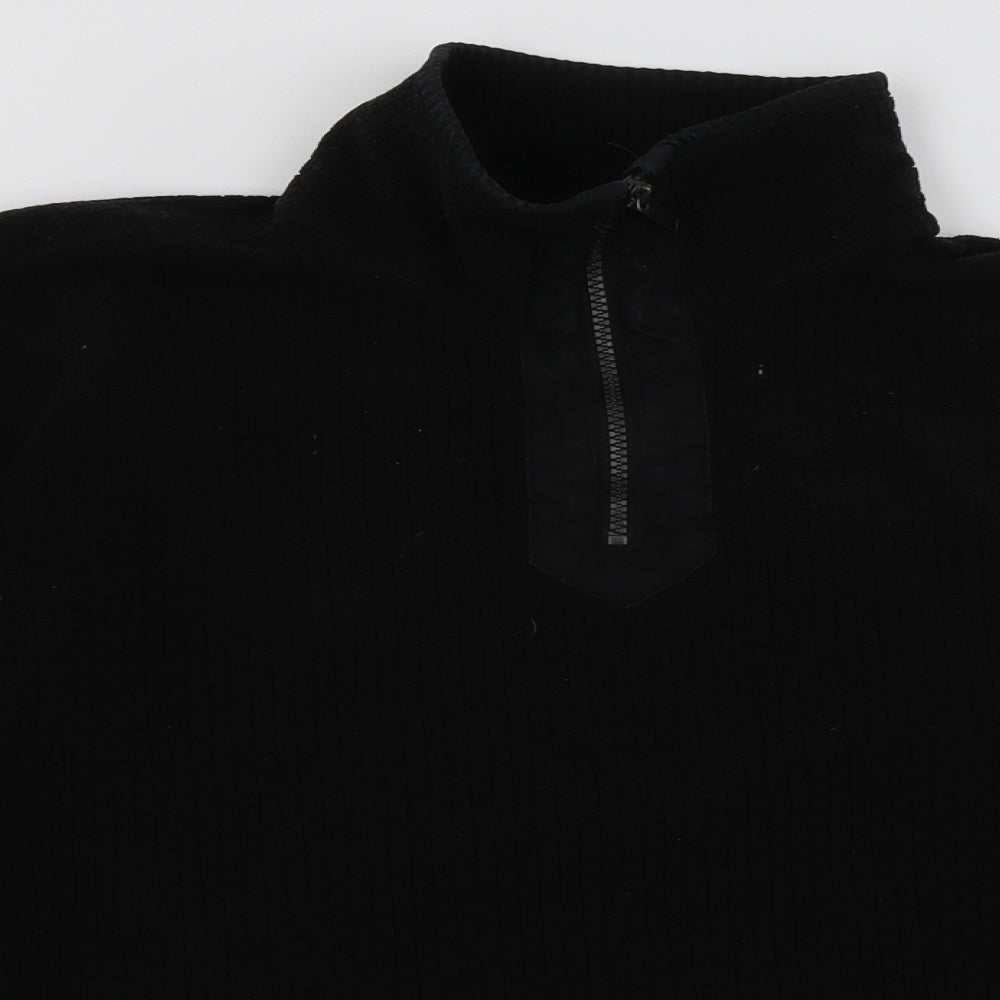 Regatta Womens Black  Polyester Pullover Sweatshirt Size S  Zip