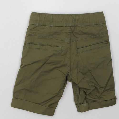 lily&dan Boys Green Striped Cotton Sweat Shorts Size 7-8 Years  Regular Tie
