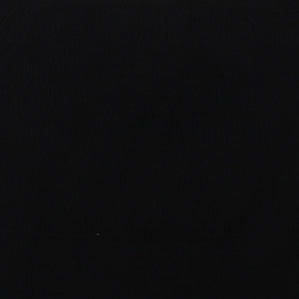 Primark Girls Black  Polyester Basic T-Shirt Size 13-14 Years Off the Shoulder Pullover