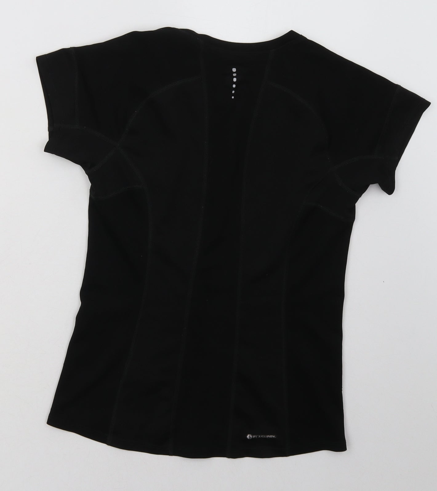 The North Face Womens Black  Polyester Basic T-Shirt Size 8 Crew Neck Pullover