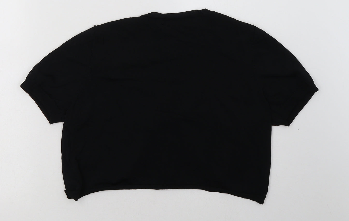 Debenhams Womens Black V-Neck  Viscose Cardigan Jumper Size 14