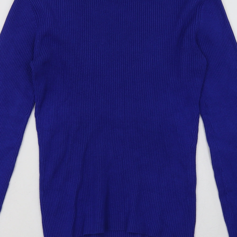 Debenhams Womens Blue  Viscose Pullover Sweatshirt Size 12  Pullover