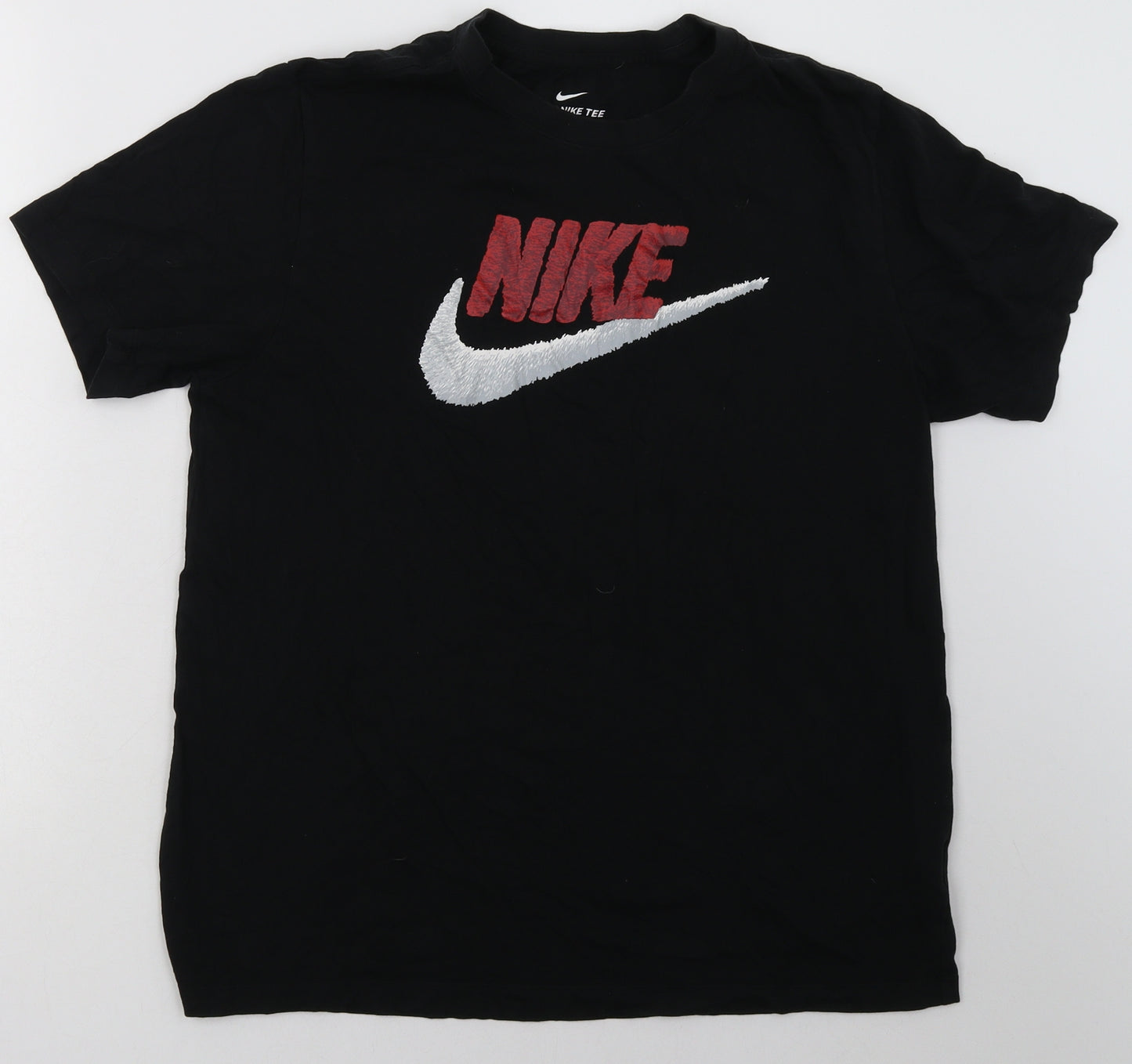 Nike Mens Black  Cotton  T-Shirt Size L Crew Neck
