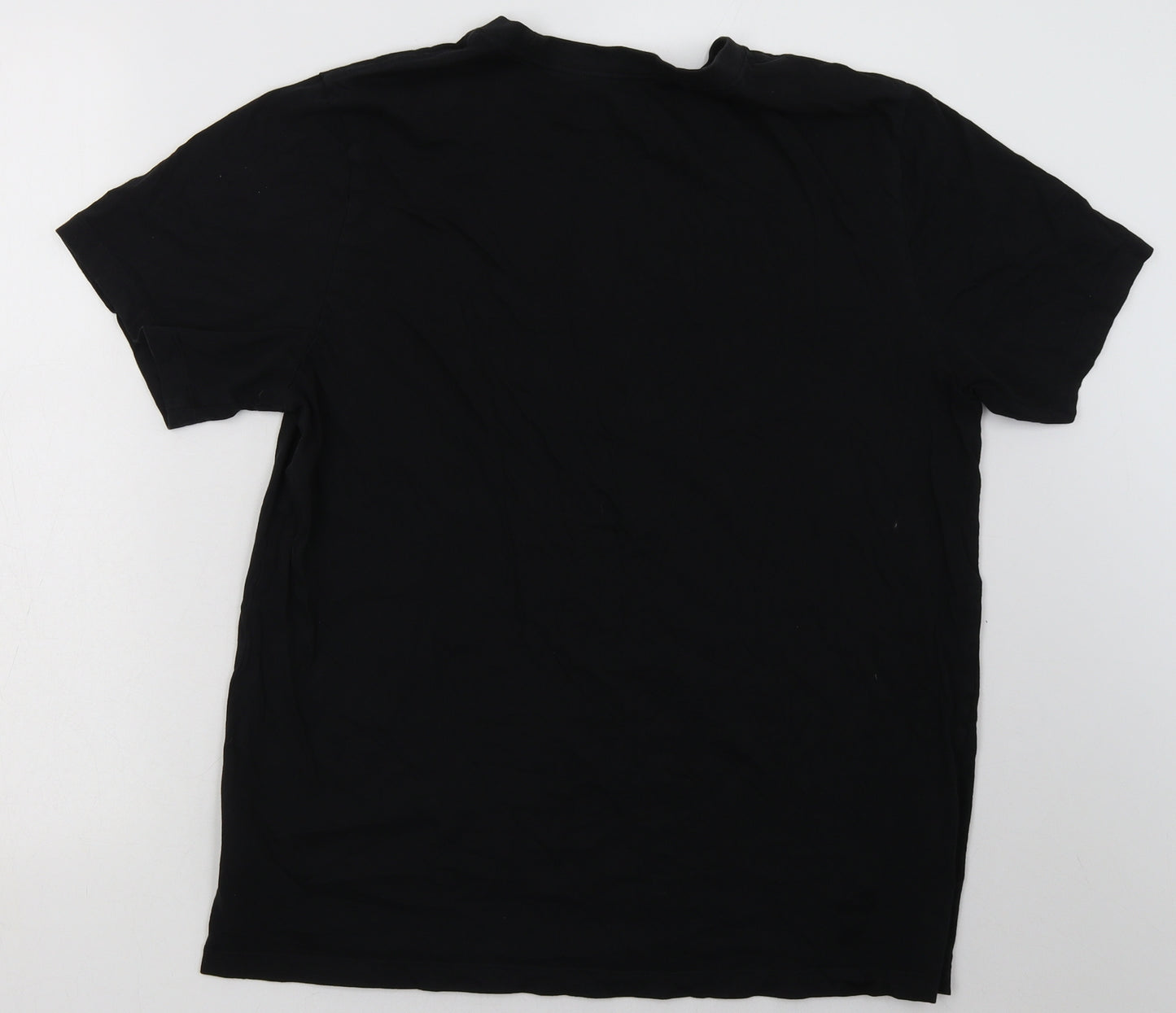 Nike Mens Black  Cotton  T-Shirt Size L Crew Neck