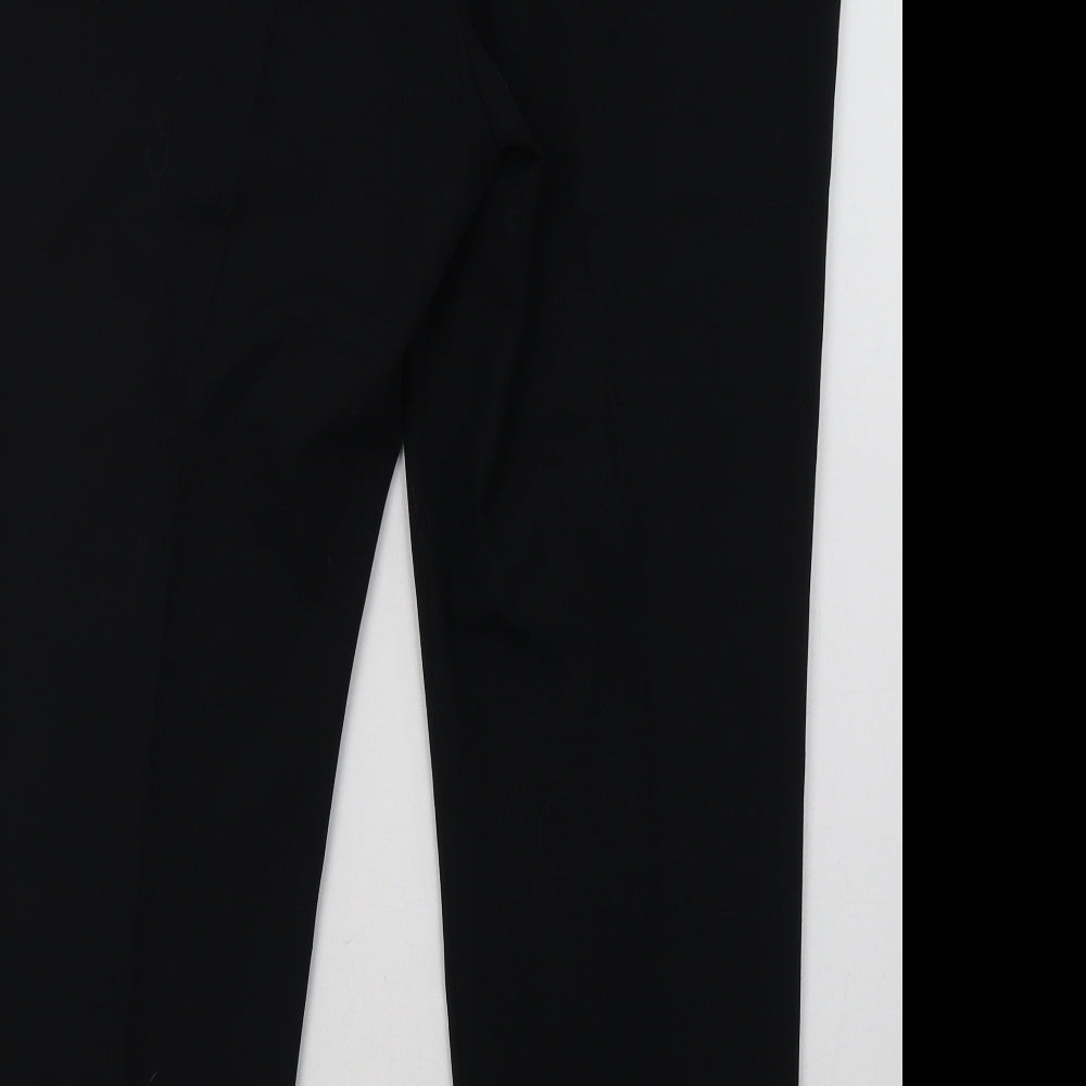 bonmarch Womens Black  Polyester Trousers  Size 16 L30 in Regular Hook & Eye