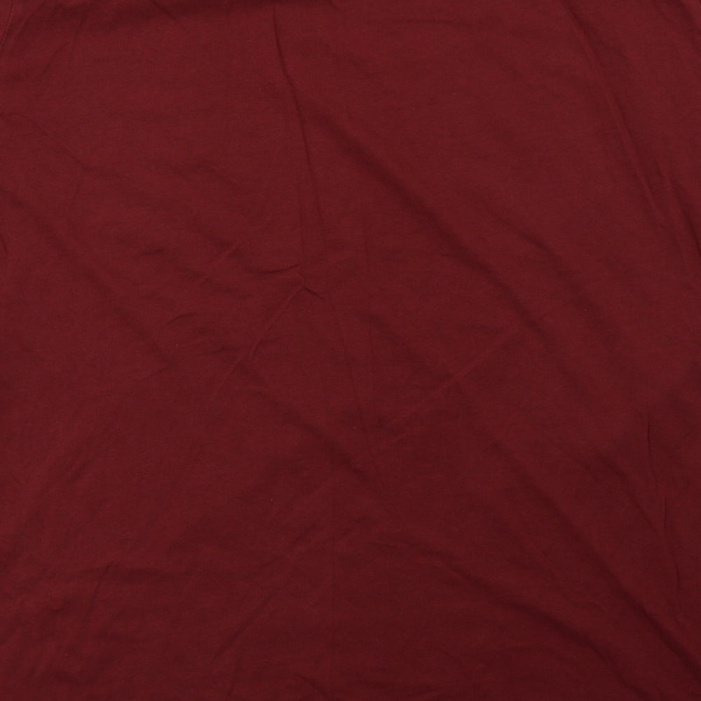 Matalan Mens Red  Cotton  T-Shirt Size 2XL Crew Neck