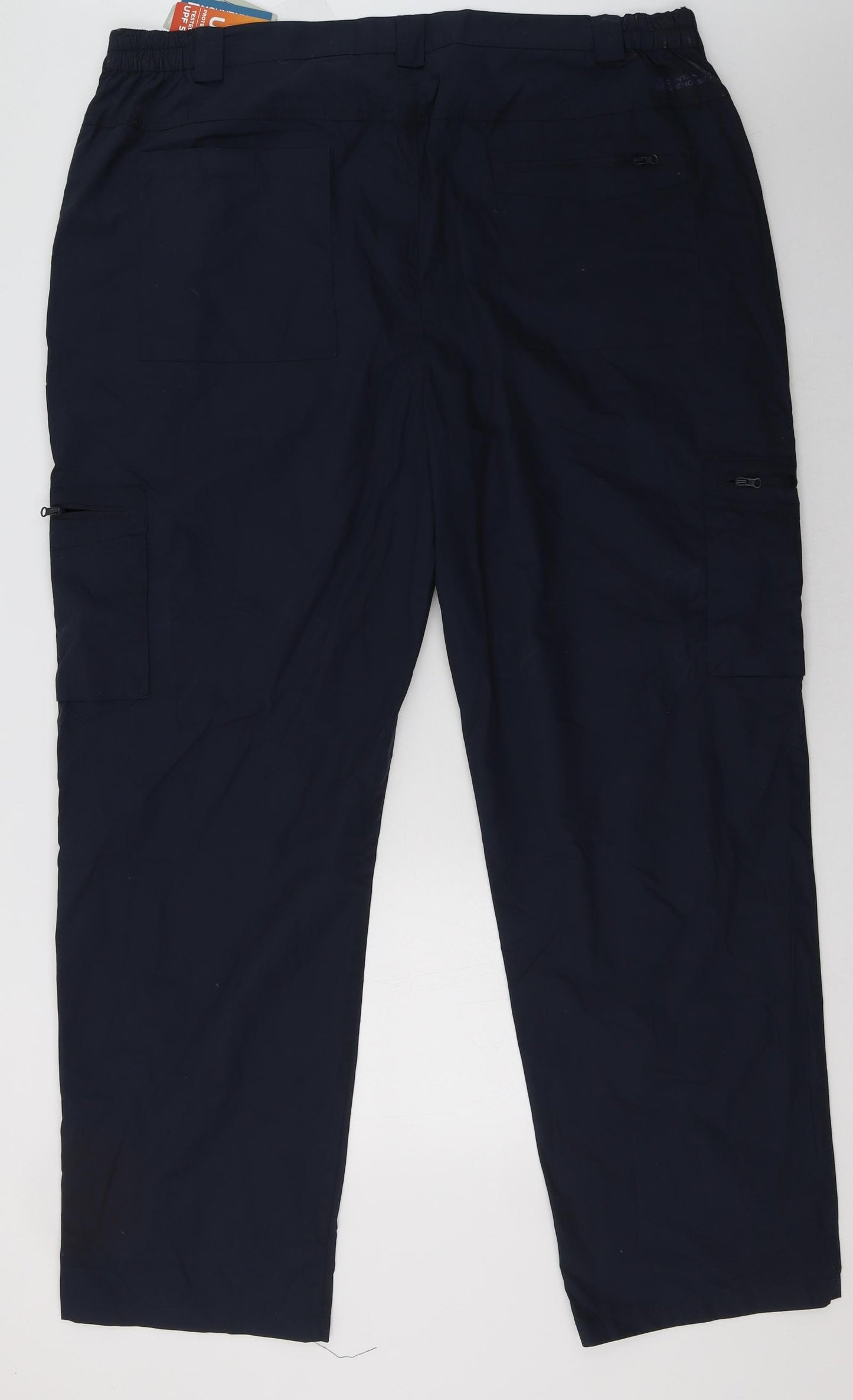 Mountain Warehouse Mens Blue  Polyester Cargo Trousers Size 44 L34 in Regular Button