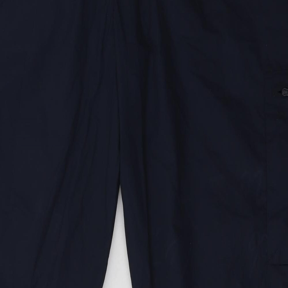 Mountain Warehouse Mens Blue  Polyester Cargo Trousers Size 44 L34 in Regular Button