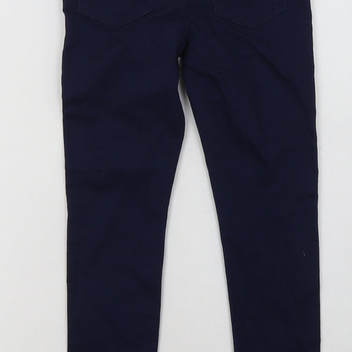 Primark Girls Blue  Cotton Jegging Trousers Size 8-9 Years  Regular