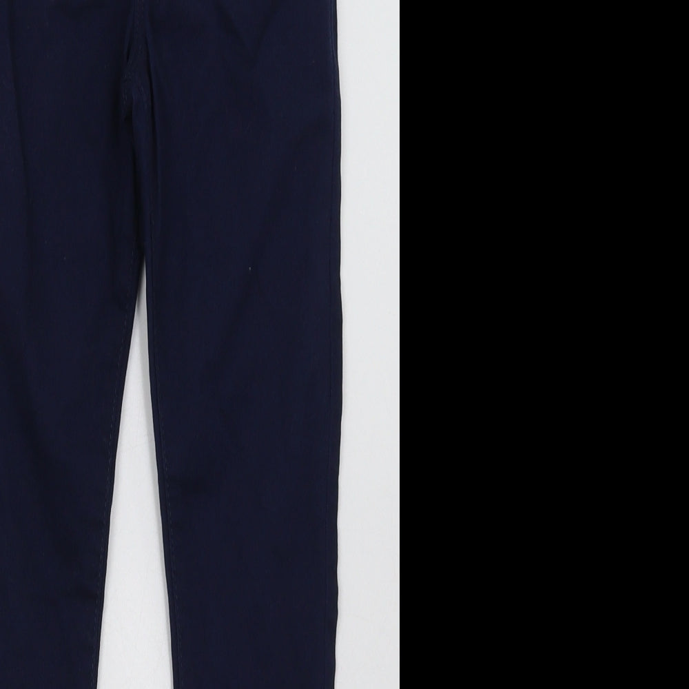 Primark Girls Blue  Cotton Jegging Trousers Size 8-9 Years  Regular