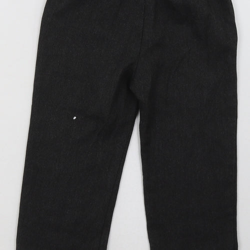 F&F Boys Grey  Polyester Capri Trousers Size 5-6 Years  Regular Hook & Eye - School Wear