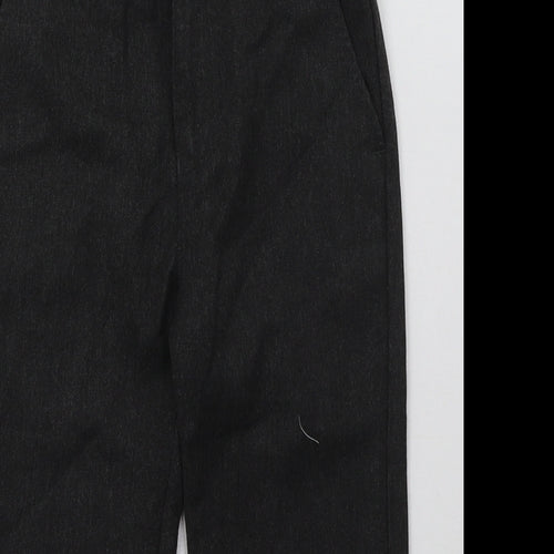 F&F Boys Grey  Polyester Capri Trousers Size 5-6 Years  Regular Hook & Eye - School Wear