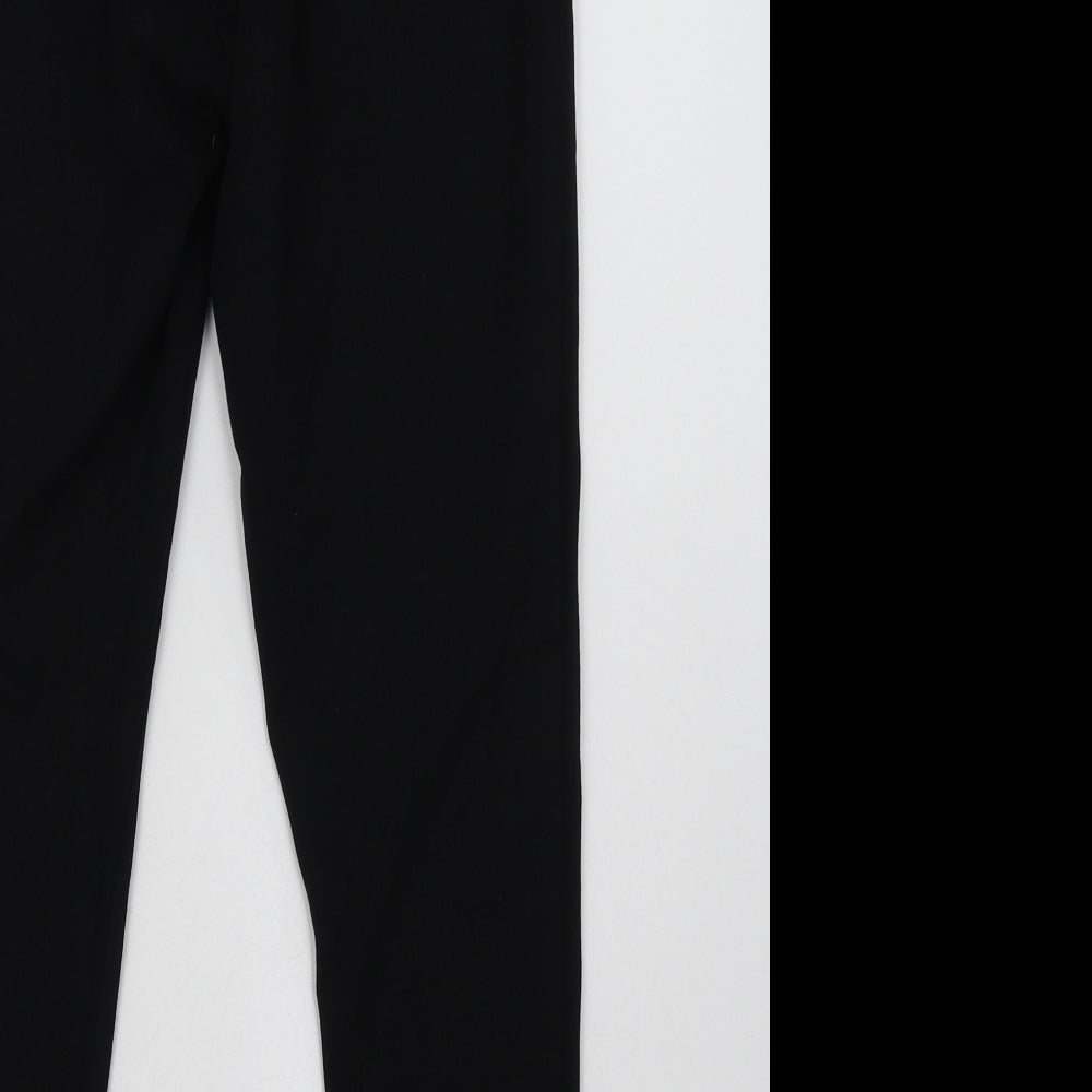 Marks and Spencer Womens Black  Cotton Capri Leggings Size 12 L26 in