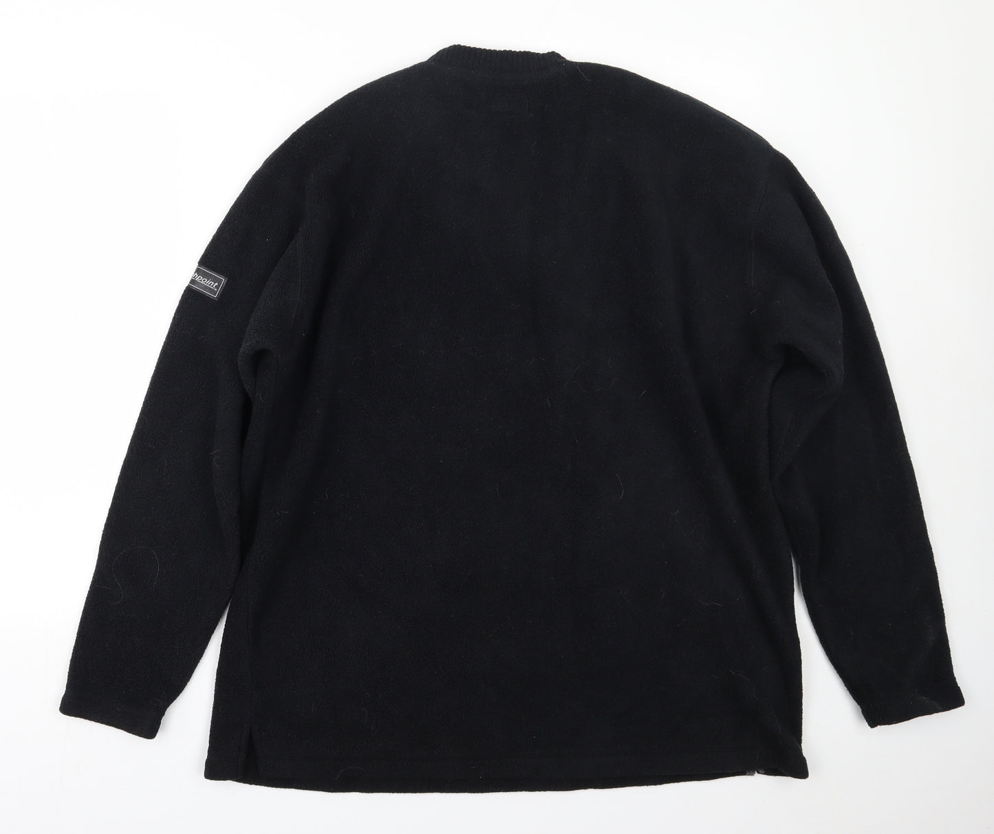 Highpoint Mens Black  Polyester Pullover Sweatshirt Size L