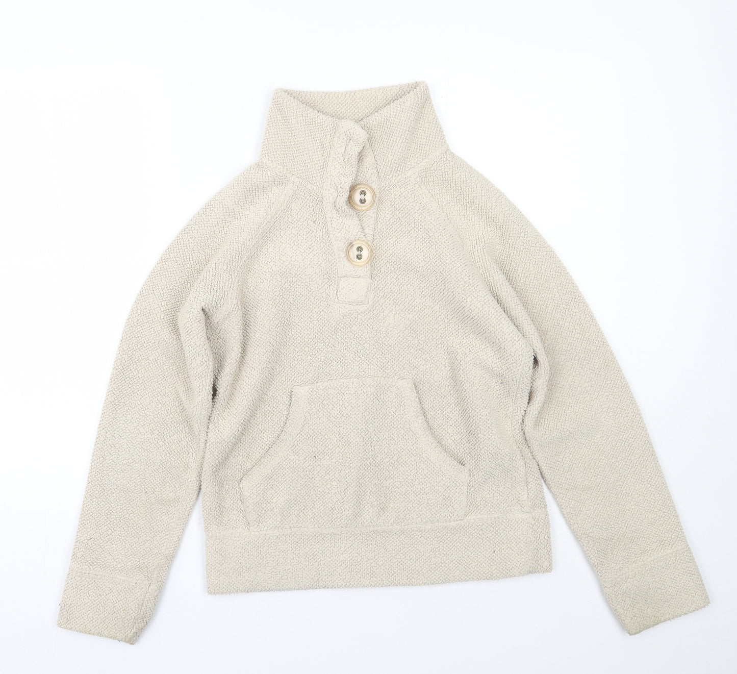 NEXT Womens Beige Collared  Polyester Pullover Jumper Size 8