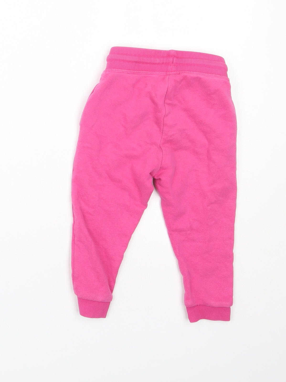 George Girls Pink  Cotton Jogger Trousers Size 18-24 Months