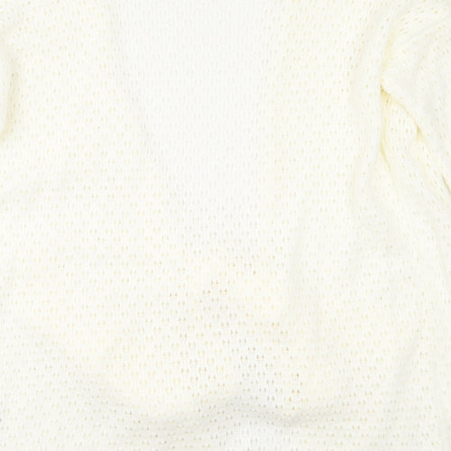 In the Style Womens Beige Scoop Neck  Acrylic Cardigan Jumper Size 12